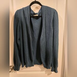 Pact Women's Organic Teal Cardigan Sweater